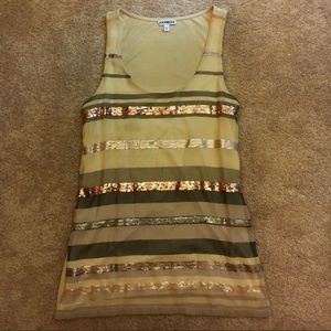 Express Sequin Tank Top.